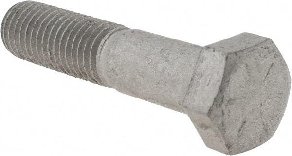 Armor Coat - 5/8-11 UNC, 3" Length Under Head Hex Head Cap Screw - Partially Threaded, Grade 8 Steel, 15/16" Hex - Exact Industrial Supply