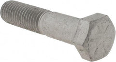 Armor Coat - 5/8-11 UNC, 3" Length Under Head Hex Head Cap Screw - Partially Threaded, Grade 8 Steel, 15/16" Hex - Exact Industrial Supply