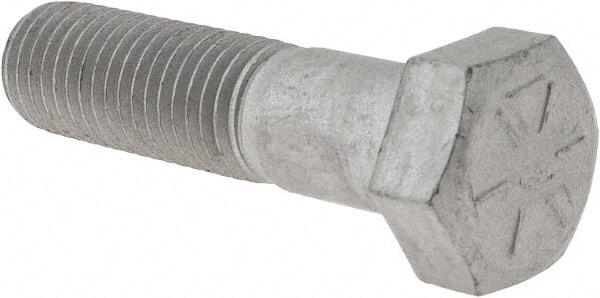 Armor Coat - 3/4-10 UNC, 3" Length Under Head Hex Head Cap Screw - Partially Threaded, Grade 8 Steel, 1-1/8" Hex - Exact Industrial Supply
