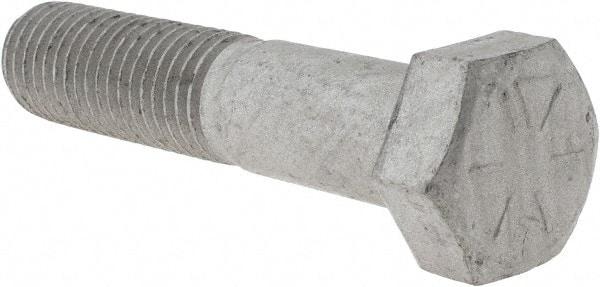 Armor Coat - 3/4-10 UNC, 3-1/2" Length Under Head Hex Head Cap Screw - Partially Threaded, Grade 8 Steel, 1-1/8" Hex - Exact Industrial Supply
