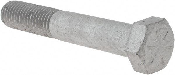 Armor Coat - 3/4-10 UNC, 4-1/2" Length Under Head Hex Head Cap Screw - Partially Threaded, Grade 8 Steel, 1-1/8" Hex - Exact Industrial Supply