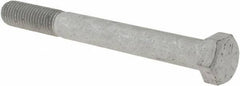 Armor Coat - 3/4-10 UNC, 7" Length Under Head Hex Head Cap Screw - Partially Threaded, Grade 8 Steel, 1-1/8" Hex - Exact Industrial Supply