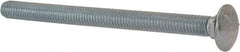 Value Collection - 3/8-16 UNC 5" Length Under Head, Standard Square Neck, Carriage Bolt - Grade 5 Steel, Zinc-Plated Finish - Exact Industrial Supply