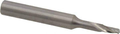 Onsrud - 1/8" Cutting Diam x 1/4" Length of Cut, 1 Flute, Upcut Spiral Router Bit - Uncoated, Right Hand Cut, Solid Carbide, 2" OAL x 1/4" Shank Diam, Single Edge, 21° Helix Angle - Exact Industrial Supply