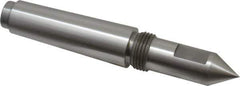 Riten - 3/4" Head Diam, Steel Long Point Solid Dead Center - 3MT Morse Taper, 3/4" Point Diam, 2" Point Length, 2-7/16" OAL - Exact Industrial Supply