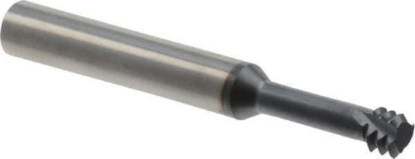 Iscar - 3/8-16 UNC, 0.264" Cutting Diam, 3 Flute, Solid Carbide Helical Flute Thread Mill - Internal Thread, 2-1/2" OAL, 5/16" Shank Diam - Exact Industrial Supply