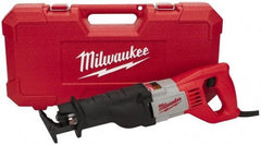 Milwaukee Tool - 3,000 Strokes per Minute, 3/4 Inch Stroke Length, Electric Reciprocating Saw - 120 Volts, 12 Amps - Exact Industrial Supply