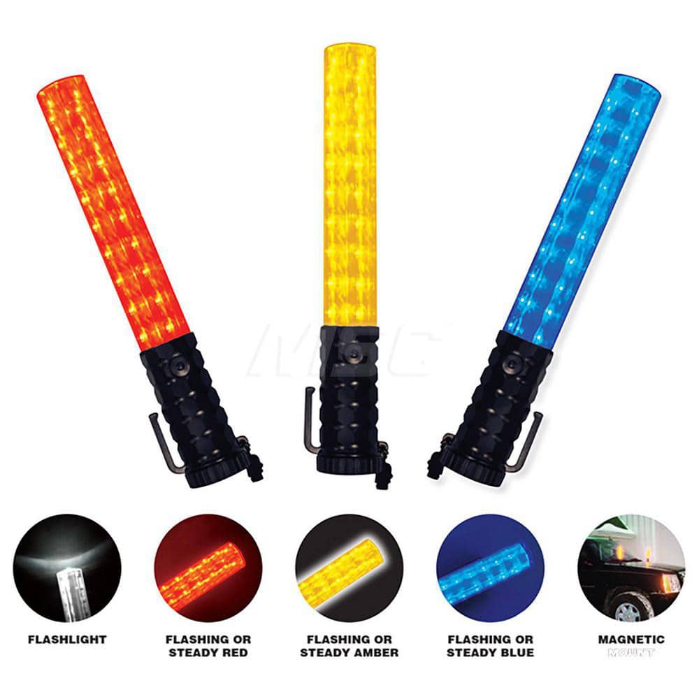 Road Safety Lights & Flares; Type: Light Baton/Traffic Baton; Bulb Type: LED; Bulb/Flare Color: Blue; Body Material: ABS; Plastic; Battery Size: AA
