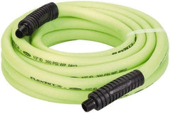 Legacy - 1/2" ID x 0.74" OD 25' Long Multipurpose Air Hose - MNPT x MNPT Ends, 300 Working psi, 140°, 3/8" Fitting, Green - Exact Industrial Supply