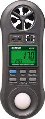 Extech - -148 to 2,372°F, 10 to 95% Humidity Range, Thermo-Hygrometer, Anemometer and Light Meter - 4% Relative Humidity Accuracy - Exact Industrial Supply