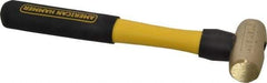 American Hammer - 1-1/2 Lb Head Nonmarring Mallet - 12" OAL, 11" Long Fiberglass Handle - Exact Industrial Supply