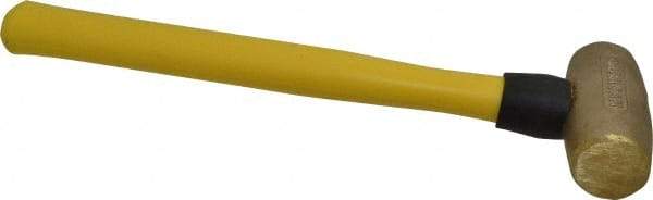 American Hammer - 3 Lb Head Nonmarring Mallet - 14-1/2" OAL, 13" Long Fiberglass Handle - Exact Industrial Supply