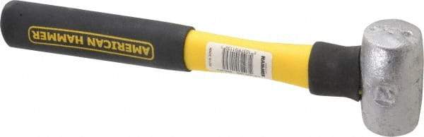 American Hammer - 2 Lb Head Nonmarring Mallet - 9-1/2" OAL, 8" Long Fiberglass Handle - Exact Industrial Supply