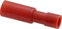 3M - 22 to 18 AWG Bullet Connector - 0.156" Bullet Diam, Red Nylon Insulation - Exact Industrial Supply