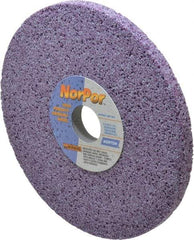 Norton - 8" Diam x 1-1/4" Hole x 1/2" Thick, H Hardness, 46 Grit Surface Grinding Wheel - Ceramic, Type 1, Coarse Grade, 3,600 Max RPM, Vitrified Bond, No Recess - Exact Industrial Supply