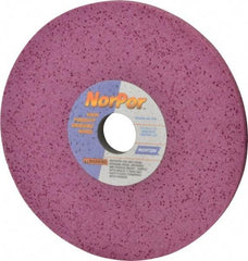 Norton - 8" Diam x 1-1/4" Hole x 1/2" Thick, H Hardness, 60 Grit Surface Grinding Wheel - Aluminum Oxide, Type 1, Medium Grade, 3,600 Max RPM, Vitrified Bond, No Recess - Exact Industrial Supply