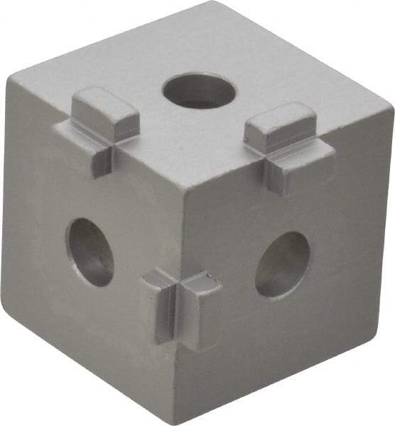 80/20 Inc. - Open Shelving Square Tri-Corner Connector - Aluminum, Use with Series 10 & Bolt Kit 3017 - Exact Industrial Supply