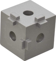 80/20 Inc. - Open Shelving Square Tri-Corner Connector - Aluminum, Use with Series 10 & Bolt Kit 3017 - Exact Industrial Supply