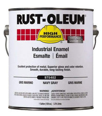 Rust-Oleum - 1 Gal International Orange Gloss Finish Industrial Enamel Paint - 250 to 550 Sq Ft per Gal, Interior/Exterior, <450 gL VOC Compliance - Exact Industrial Supply