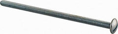 Value Collection - #10-24 UNC, 4" Length Under Head Slotted Drive Machine Screw - Truss Head, Grade 2 Steel, Zinc-Plated Finish, Without Washer - Exact Industrial Supply