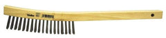 Weiler - Hand Wire/Filament Brushes - Wood Curved Handle - Exact Industrial Supply