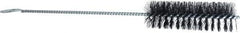 Weiler - 4" Long x 1-1/4" Diam Nylon Tube Brush - Single Spiral, 13" OAL, 0.014" Filament Diam, 5/32" Shank Diam - Exact Industrial Supply