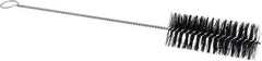 Weiler - 5" Long x 2" Diam Nylon Tube Brush - Single Spiral, 16-3/4" OAL, 0.014" Filament Diam, 3/16" Shank Diam - Exact Industrial Supply