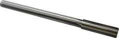 Made in USA - 0.764" Carbide-Tipped 6 Flute Chucking Reamer - Straight Flute, 5/8" Straight Shank, 2-1/2" Flute Length, 9-1/2" OAL - Exact Industrial Supply