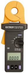 Extech - 1/4 to 1,500 k Ohm, Earth Ground Resistance Tester - 0.001 to 0.002 Resolution - Exact Industrial Supply