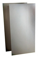 Triton - 48" Wide x 24" High Storage Peg Board - 2 Panels, Polypropylene, White - Exact Industrial Supply