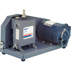 Welch - Rotary Vane-Type Vacuum Pumps; Horsepower: 0.33 ; Voltage: 115/230V ; Cubic Feet per Minute: 1.20 ; Length (Decimal Inch): 17.0000 ; Width (Decimal Inch): 9.0000 ; Height (Inch): 10 - Exact Industrial Supply
