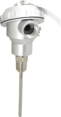 Thermo Electric - -148 to 900°F, 100 OMS Industrial RTD, Thermocouple Probe - 1/2 Inch Hex Mount, 4 Inch Probe Sheath Length, 10 Sec Response Time - Exact Industrial Supply