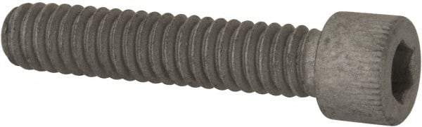 Armor Coat - 1/4-20 UNC Hex Socket Drive, Socket Cap Screw - Alloy Steel, Armor Coat Finish, Fully Threaded, 1-1/4" Length Under Head - Exact Industrial Supply