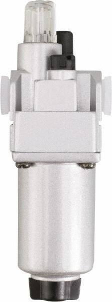 PRO-SOURCE - 1/2" NPT, 290 Max psi Standard Modular Lubricator - Aluminum Bowl, Aluminum Die Cast Body, 200 CFM, 140°F Max Temp, 2-3/4" Wide x 9.45" High - Exact Industrial Supply