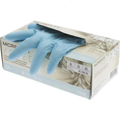 Disposable Gloves: Size X-Large, 3 mil, Nitrile Blue, 9-1/2″ Length, Textured Fingers, Static Dissipative