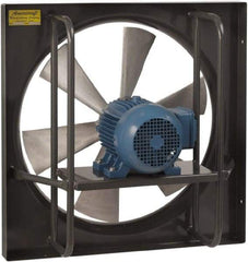 Americraft - 20" Blade, Direct Drive, 1 hp, 6,900 CFM, Explosion Proof Exhaust Fan - 24-1/2" Opening Height x 24-1/2" Opening Width, 16/8 Amp, 115/230 Volt, 1 Speed, Single Phase - Exact Industrial Supply