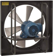 Americraft - 24" Blade, Direct Drive, 1 hp, 7,425 CFM, Explosion Proof Exhaust Fan - 30-1/2" Opening Height x 30-1/2" Opening Width, 3.6/1.8 Amp, 230/460 Volt, 1 Speed, Three Phase - Exact Industrial Supply