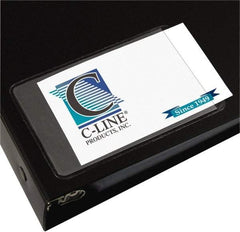 C-LINE - 10 Piece Business Card/ID Protectors - 3-1/2" High x 2" Wide - Exact Industrial Supply