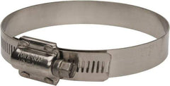 IDEAL TRIDON - SAE Size 412, 3-1/4 to 4-1/8" Diam, Stainless Steel High Torque Worm Drive Clamp - 5/8" Wide, Material Grade 304, Series 60 - Exact Industrial Supply