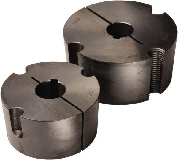 TB Wood's - 3/4" Bore, 3/8 Thread, 3/16" Wide Keyway, 3/32" Deep Keyway, Tapered Lock Sprocket Bushing - 2-1/4" Max Outside Diam - Exact Industrial Supply