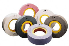Camel Grinding Wheels - 20" Diam x 8" Hole x 3" Thick, I Hardness, 46 Grit Surface Grinding Wheel - Aluminum Oxide, Type 7, Coarse Grade, 1,241 Max RPM, Vitrified Bond, Two-Side Recess - Exact Industrial Supply