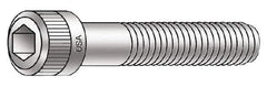 Armor Coat - 5/16-18 UNC Hex Socket Drive, Socket Cap Screw - Alloy Steel, Armor Coat Finish, Partially Threaded, 3-1/4" Length Under Head - Exact Industrial Supply