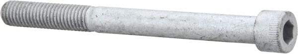 Armor Coat - 1/2-13 UNC Hex Socket Drive, Socket Cap Screw - Alloy Steel, Armor Coat Finish, Partially Threaded, 5-1/2" Length Under Head - Exact Industrial Supply