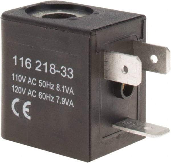 ARO/Ingersoll-Rand - 120 AC Volt, Din Connection Coil Lead Length, Class F, Solenoid Coil - 4.8 Watt, NEMA 4 Enclosure, Use with ARO Solenoid Valve - Exact Industrial Supply