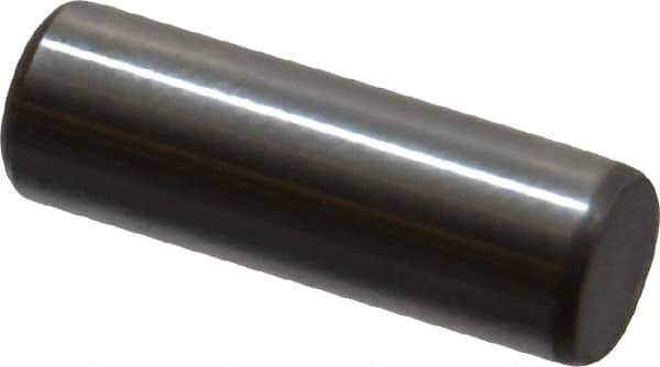 Jergens - 1/4" Diam x 3/4" Pin Length C-1215 Alloy Steel Pull Out Dowel Pin - C 47-58 & C 60-64 (Surface) Hardness, 1 Beveled & 1 Threaded End - Exact Industrial Supply