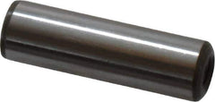 Jergens - 3/8" Diam x 1-1/4" Pin Length C-1215 Alloy Steel Pull Out Dowel Pin - C 47-58 & C 60-64 (Surface) Hardness, 1 Beveled & 1 Threaded End - Exact Industrial Supply