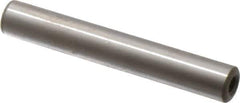 Jergens - 3/8" Diam x 2-1/2" Pin Length C-1215 Alloy Steel Pull Out Dowel Pin - C 47-58 & C 60-64 (Surface) Hardness, 1 Beveled & 1 Threaded End - Exact Industrial Supply
