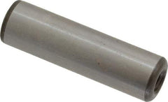 Jergens - 1/2" Diam x 1-3/4" Pin Length C-1215 Alloy Steel Pull Out Dowel Pin - C 47-58 & C 60-64 (Surface) Hardness, 1 Beveled & 1 Threaded End - Exact Industrial Supply