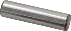 Jergens - 1/2" Diam x 2" Pin Length C-1215 Alloy Steel Pull Out Dowel Pin - C 47-58 & C 60-64 (Surface) Hardness, 1 Beveled & 1 Threaded End - Exact Industrial Supply