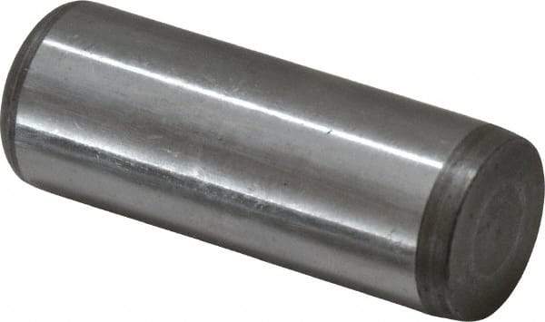 Jergens - 3/4" Diam x 2" Pin Length C-1215 Alloy Steel Pull Out Dowel Pin - C 47-58 & C 60-64 (Surface) Hardness, 1 Beveled & 1 Threaded End - Exact Industrial Supply